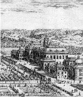 Château de Drottningholm - gravure d'Erik Dahlberg 1694 (Collection Académie Desprez - Fonds Gilbert Blin)