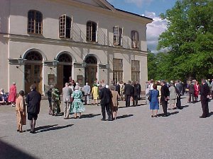 Thtre du Chteau de Drottningholm : entre en faade (photo Acadmie Desprez)