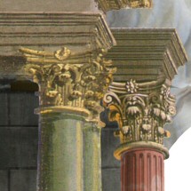 Set design for L'incoronazione di Poppea, by Gilbert Blin, Académie Desprez