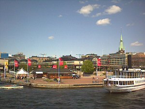 Bateaux au dpart au quai Klara Mlarstrand (Photo Acadmie Desprez)