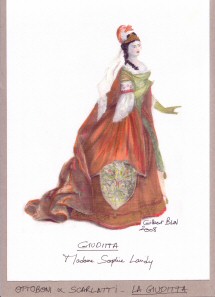 Costume design for La Giuditta, by Gilbert Blin, Acad�mie Desprez