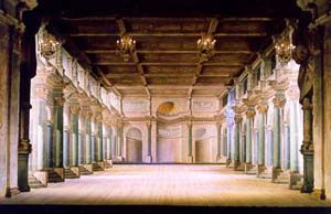 Drottningholms Slottsteater's stage setting after L.J. Desprez 1799 (Photo Drottningholms Slottsteater)